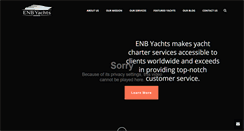 Desktop Screenshot of enbyachts.com